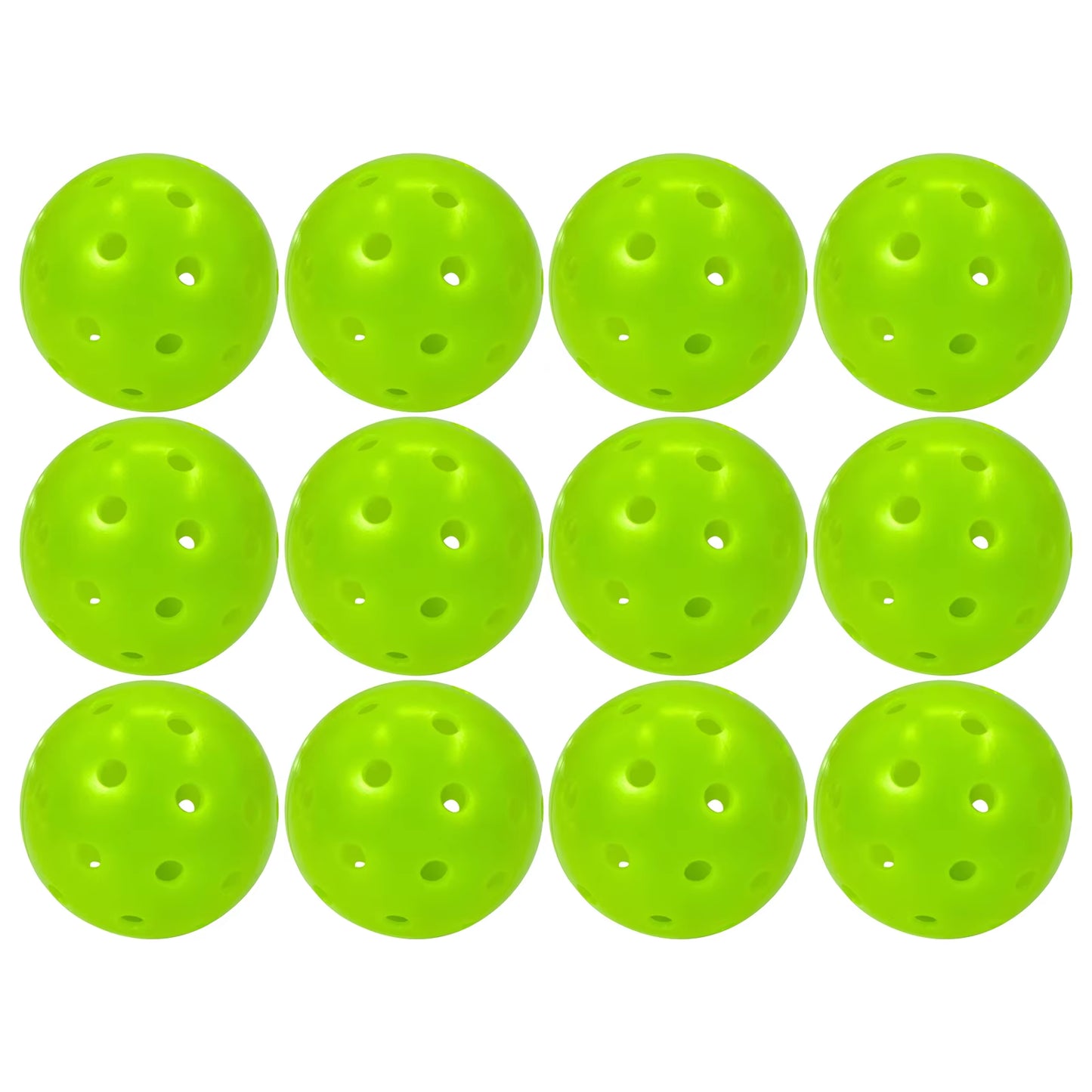 Juciao Competition Ball 40 Hole Outdoor Pickleball Balls Lime Green Pickleballs High Bounce True Flight, Durable