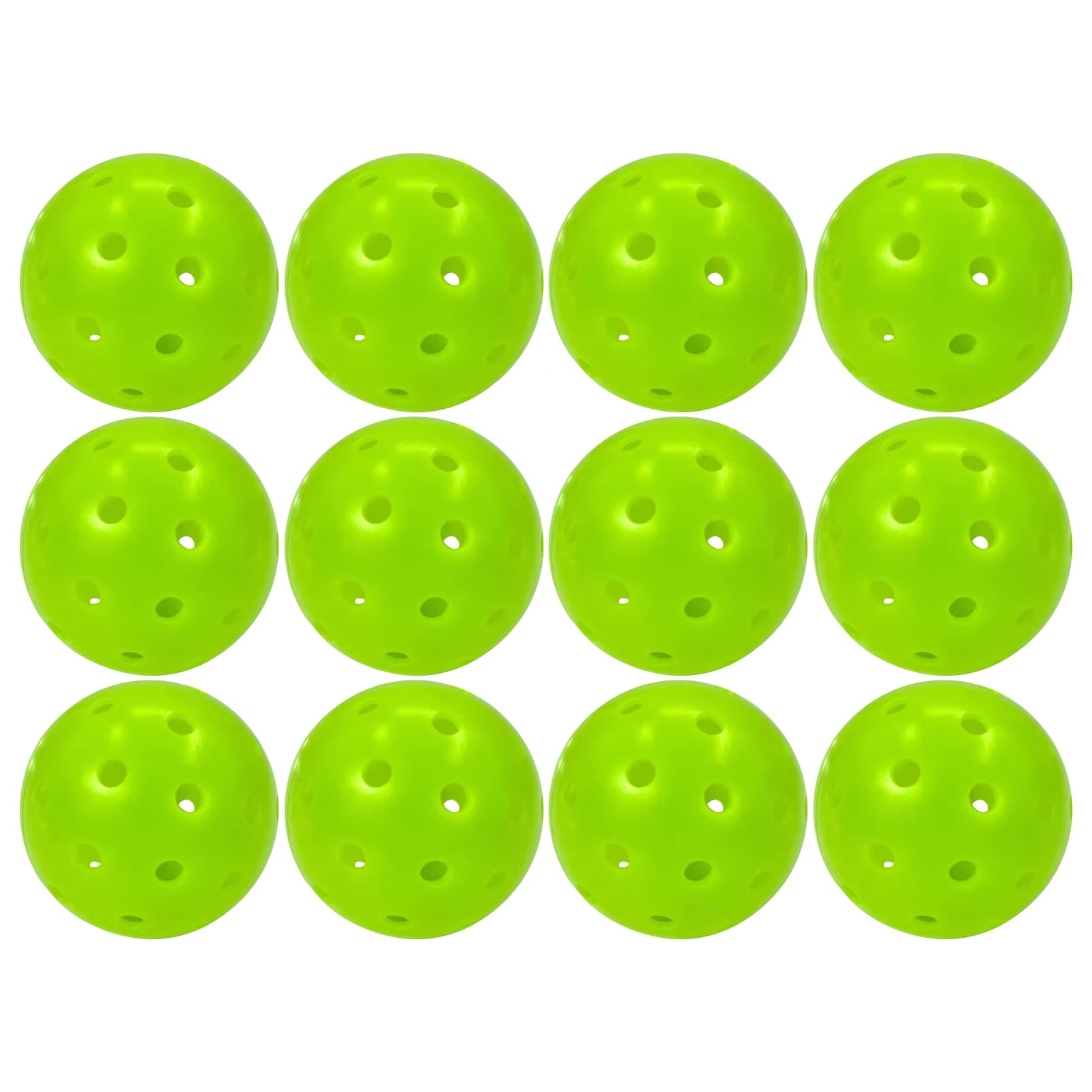 Juciao Competition Ball 40 Hole Outdoor Pickleball Balls Lime Green Pickleballs High Bounce True Flight, Durable