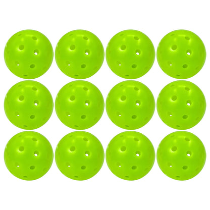 Juciao Competition Ball 40 Hole Outdoor Pickleball Balls Lime Green Pickleballs High Bounce True Flight, Durable