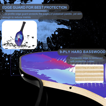 Pickleball Set with 2 Premium Wood Pickleball Paddles & 2 Pickleballs & Bag & 2 Grip Tapes Gifts for Pickleball Lovers