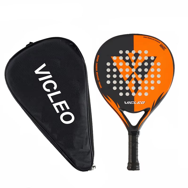 MASTER 100 Padel Racket Professional Carbon Fiber Soft EVA Face Sports Raqueta De Padel