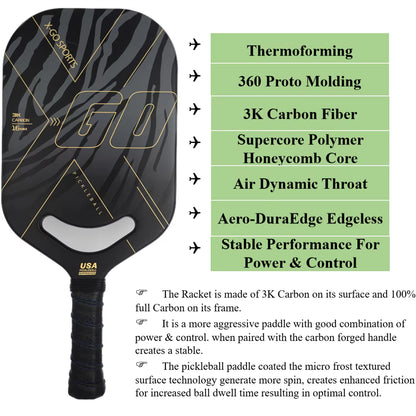 Edgeless Power Pickleball Paddle 