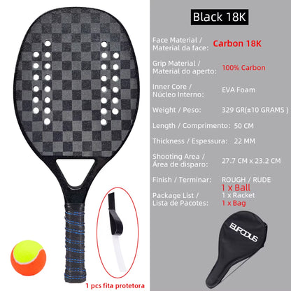 High Quality 3K Carbon Tennis Racket 