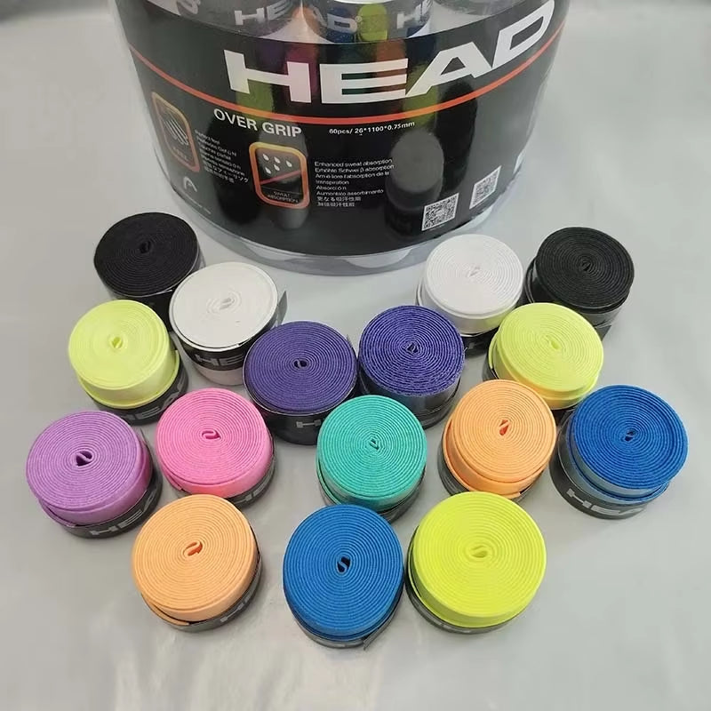12 Pieces Original  Overgrip anti Slip Tennis Racket Sweatband Grips Padel Shock Absorption Grip Tape Training Accessories