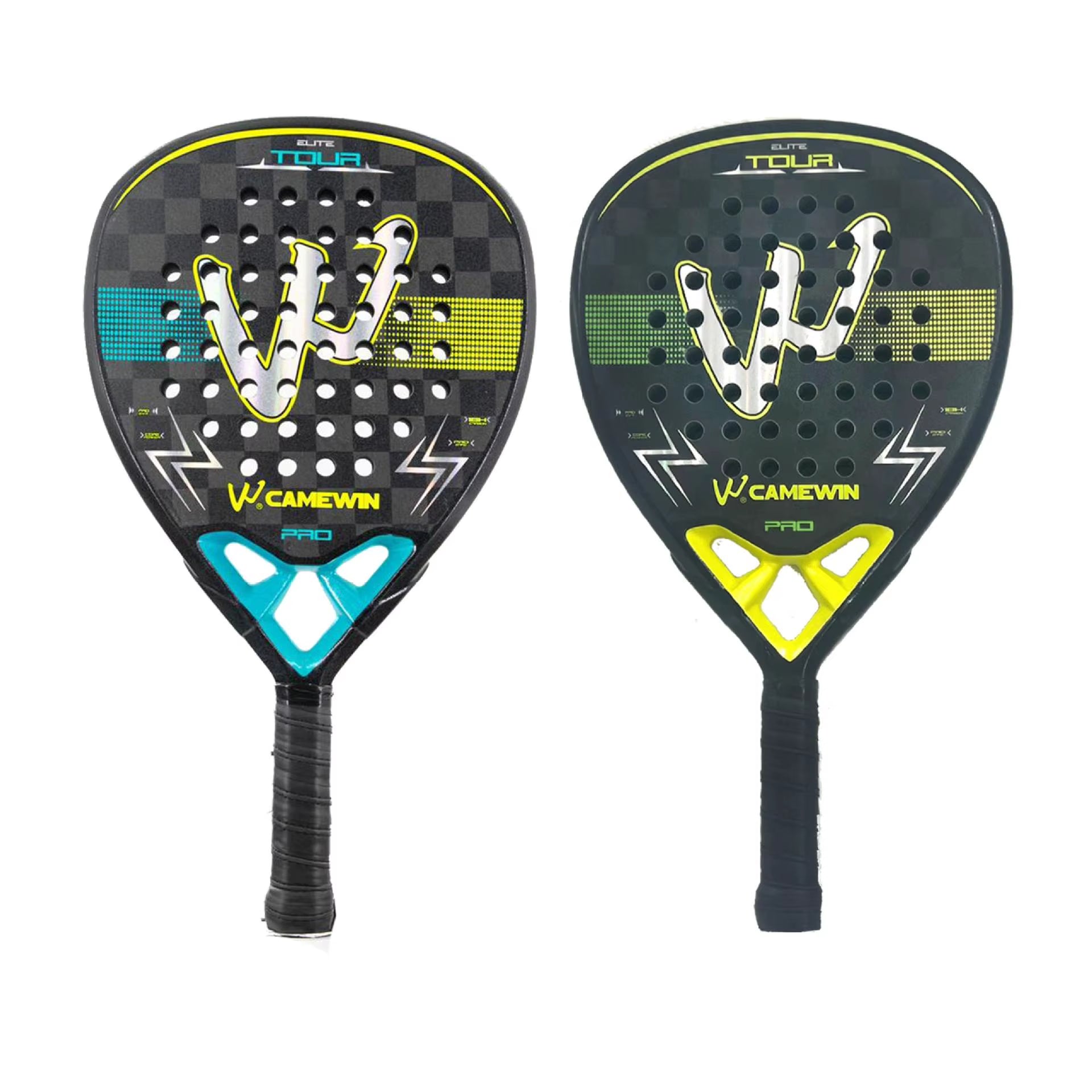 Padel Racket 18K 3K Carbon Fiber Surface with EVA Memory Flex Foam Core Padel Tennis Racquets Diamond Shape Tennis Padel