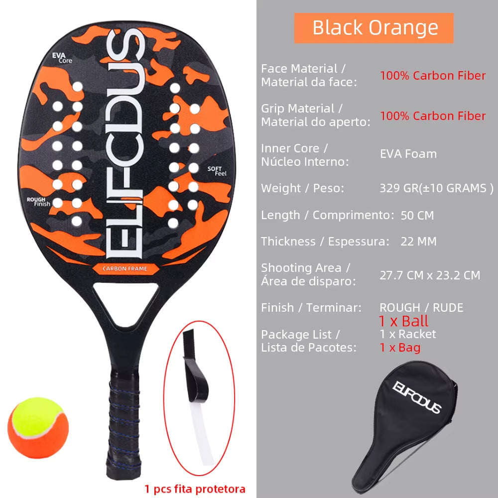 High Quality 3K Carbon Tennis Racket 