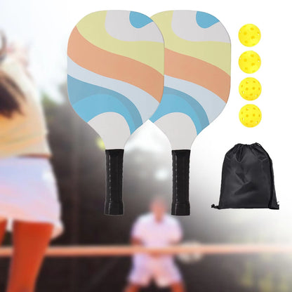 Pickleball Racket Set Includes 2 Rackets 4 Balls Pickle Ball Racket for Indoor