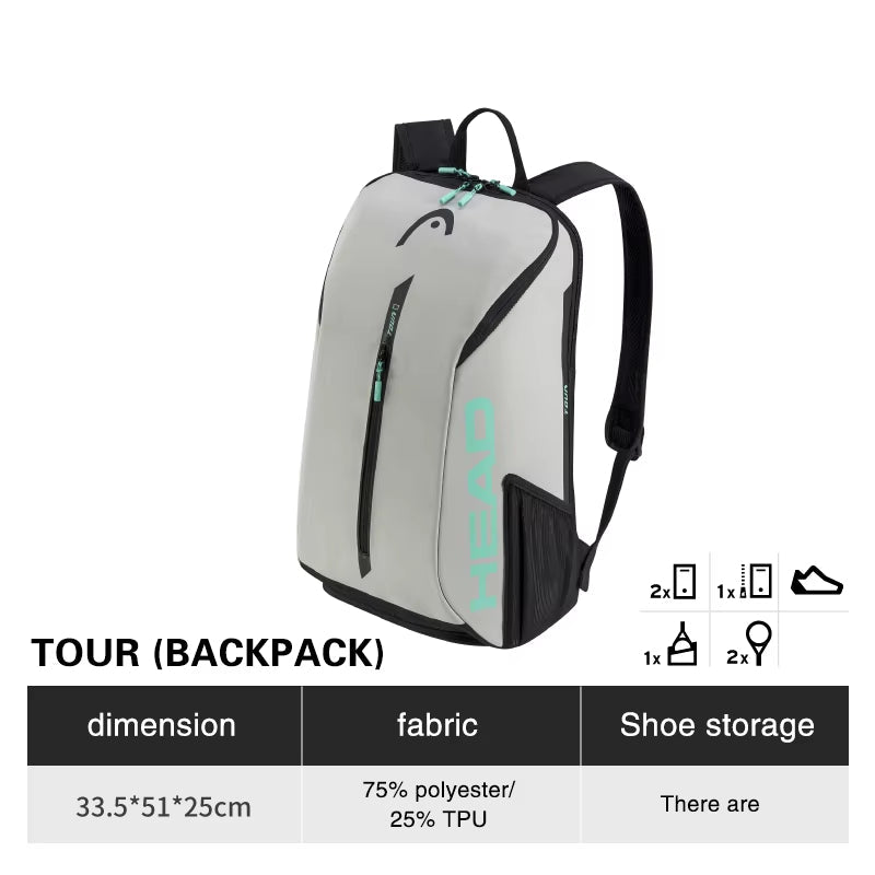 Genuine  Tennis Bag Tour Team Tennis Racket Backpack Male Multifunctional Sports Bag Female Tenis Padel Racket Bag Badminton