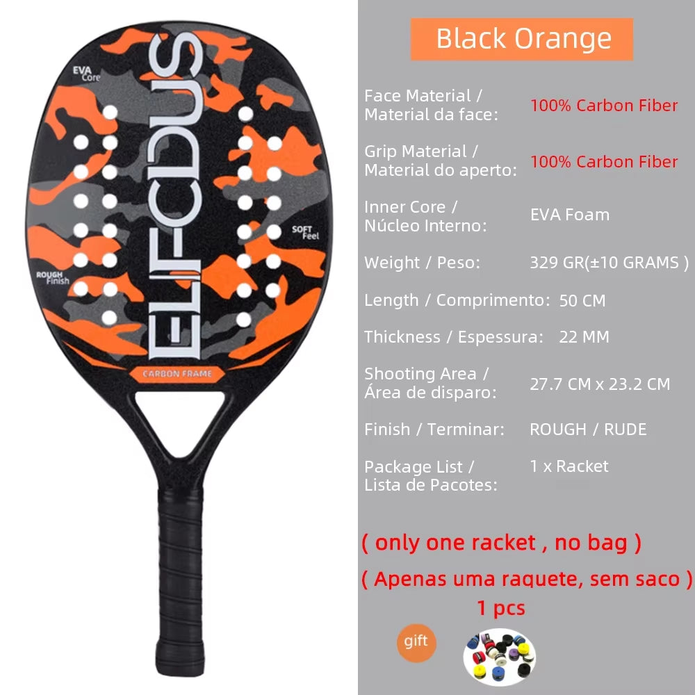 High Quality 3K Carbon Tennis Racket 