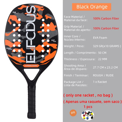 High Quality 3K Carbon Tennis Racket 