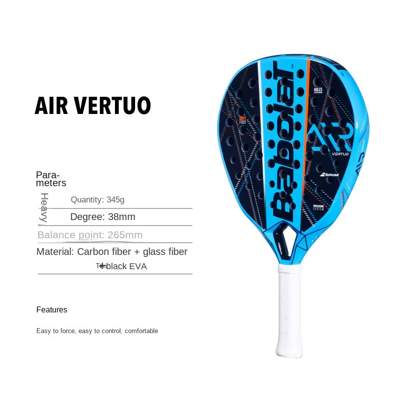 Full Carbon Professional Advanced Series Babaoli Plate Tennis Racket PADEL AIR