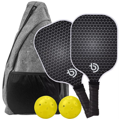 Pickleball Paddles Carbon Fiber Surface USAPA Approved Seat Pickleball Paddle Racket Honeycomb Core Gift Kit Indoor Outdoor