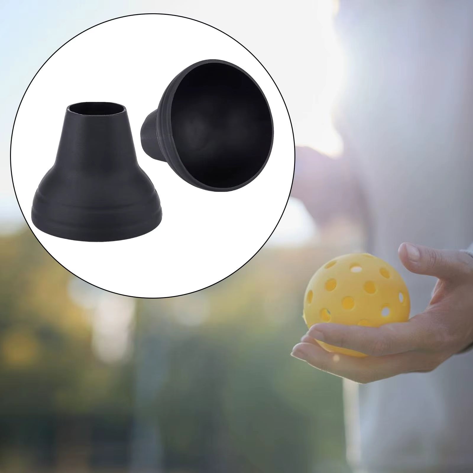 2Pcs Pickleball Ball Retriever Portable Attaches to Pickleball Paddle Bottom