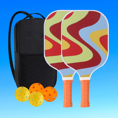 Fiberglass Pickleball Paddle Set with Balls