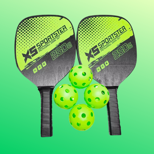 Non-Slip Pickleball Paddle Set with Balls