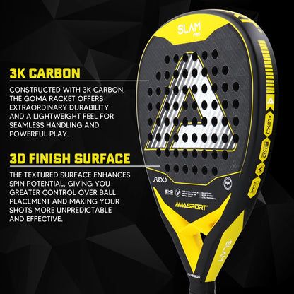 3D Texture for Enhanced Control Padel Racket