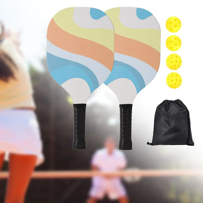 Pickleball Racket Set Includes 2 Rackets 4 Balls Pickle Ball Racket for Indoor