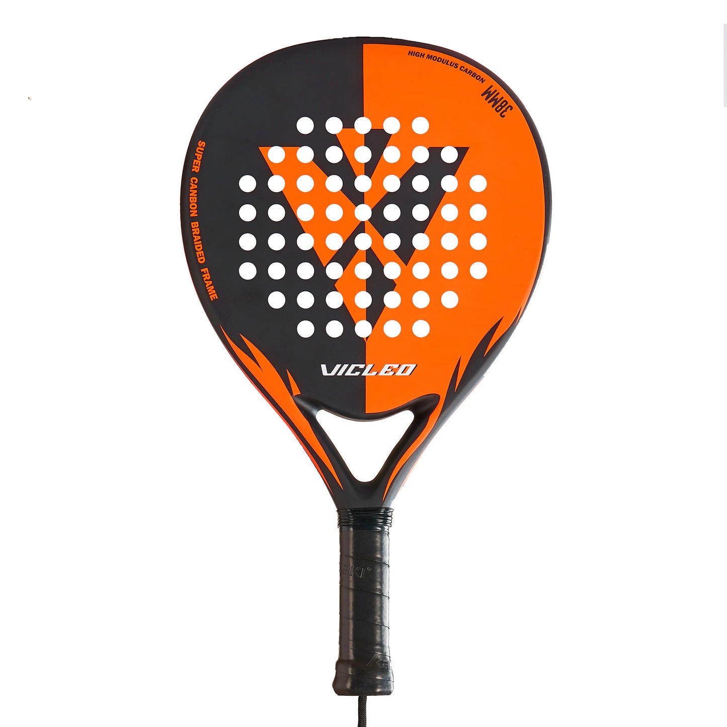 VICLEO Padel Tennis Full Carbon Fiber Soft EVA Face Tennis Paddle Racquet Racket with Padle Bag Cover with Free Gift Master 100