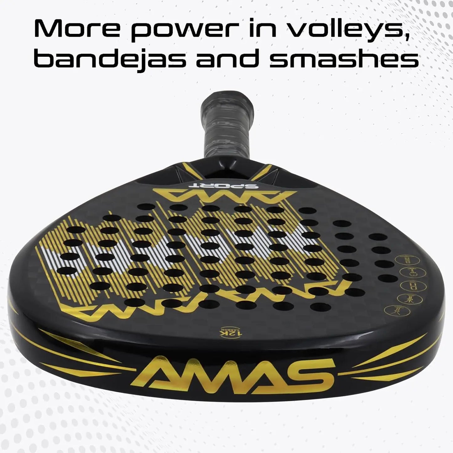 Padel Racket with Custom Grip