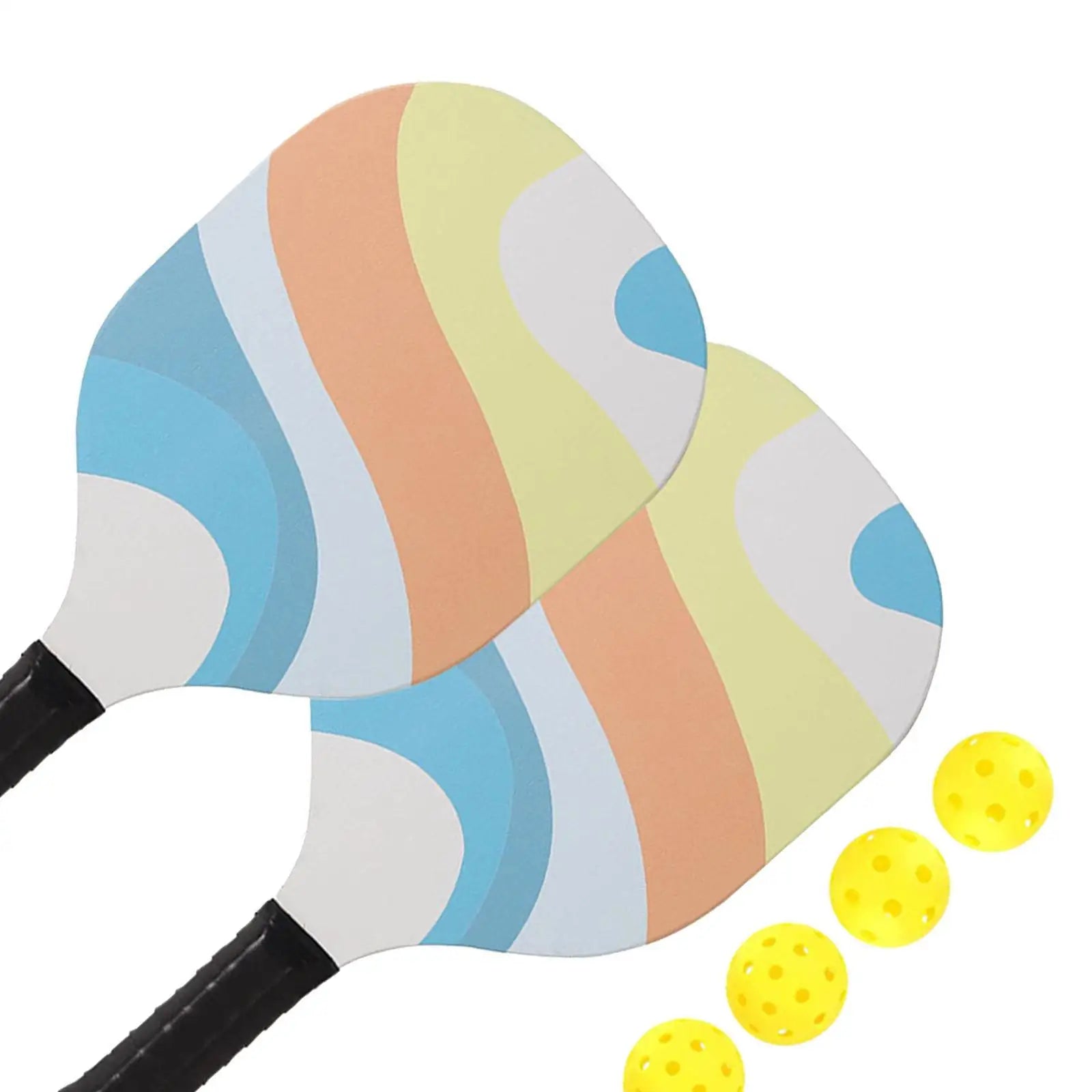 Pickleball Racket Set Includes 2 Rackets 4 Balls Pickle Ball Racket for Indoor