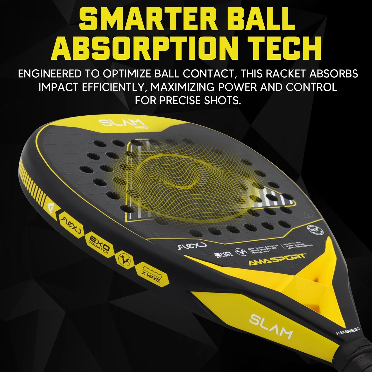 3D Texture for Enhanced Control Padel Racket