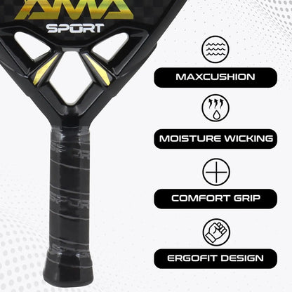 Padel Racket with Custom Grip