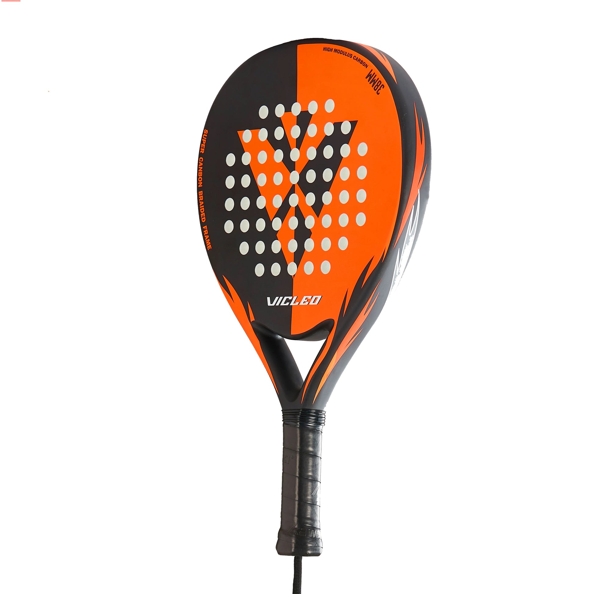 VICLEO Padel Tennis Full Carbon Fiber Soft EVA Face Tennis Paddle Racquet Racket with Padle Bag Cover with Free Gift Master 100