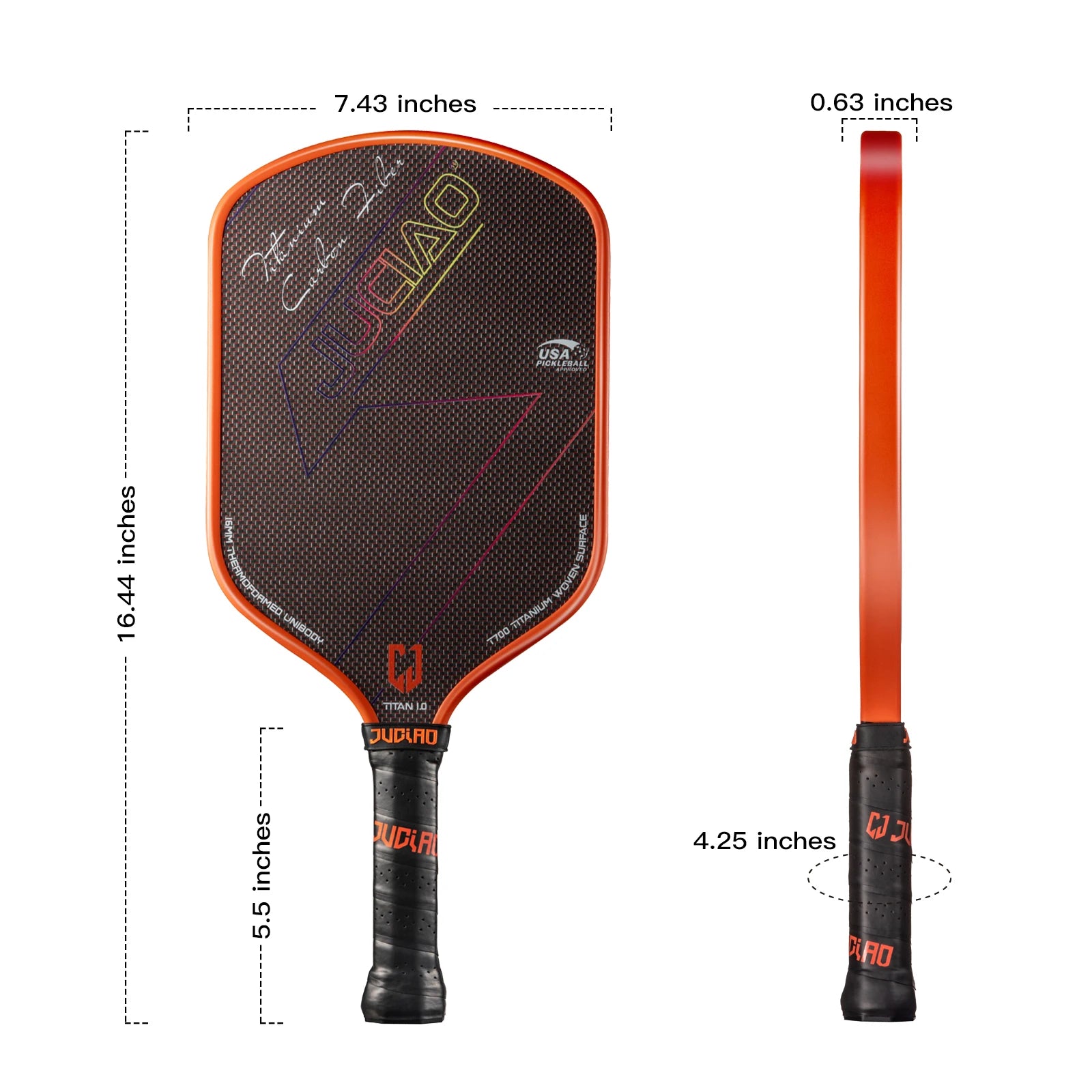 Titanium Woven Surface Pickleball Paddle 