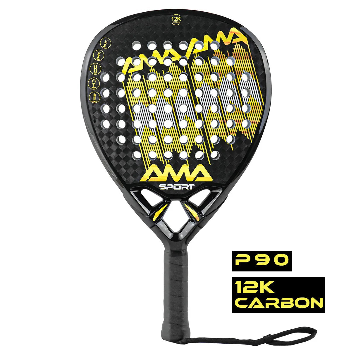 Padel Racket with Custom Grip