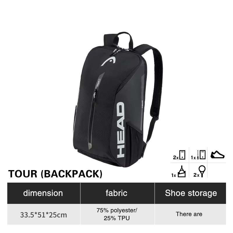 Genuine  Tennis Bag Tour Team Tennis Racket Backpack Male Multifunctional Sports Bag Female Tenis Padel Racket Bag Badminton