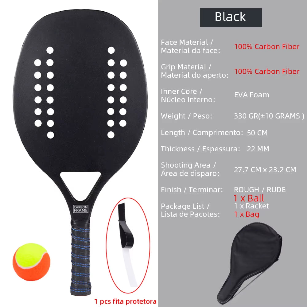 High Quality 3K Carbon Tennis Racket 