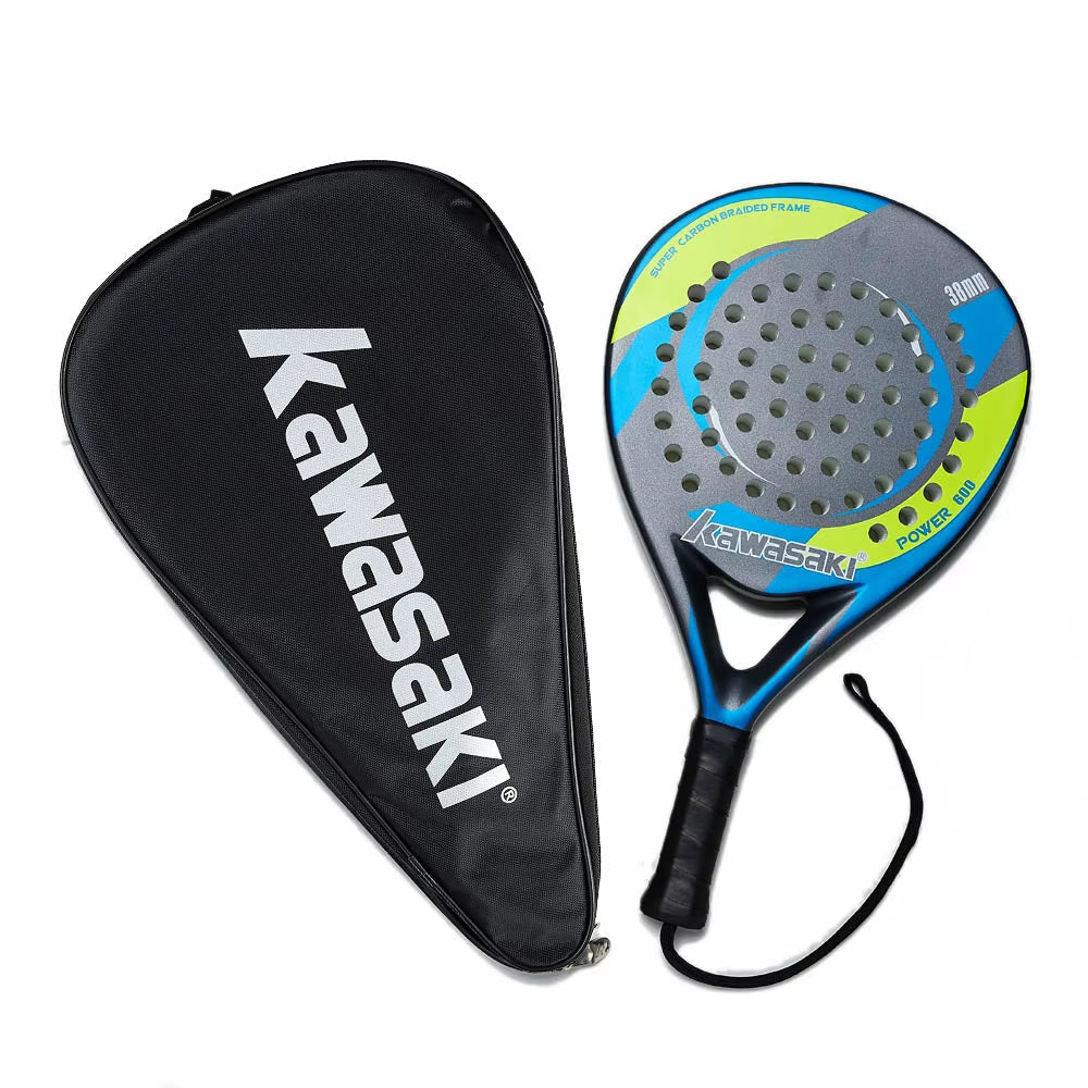Padel Tennis Carbon Fiber Soft EVA Face Tennis Paddle Racquet Racket with Padle Bag Cover Power Beach Tennis Paddle