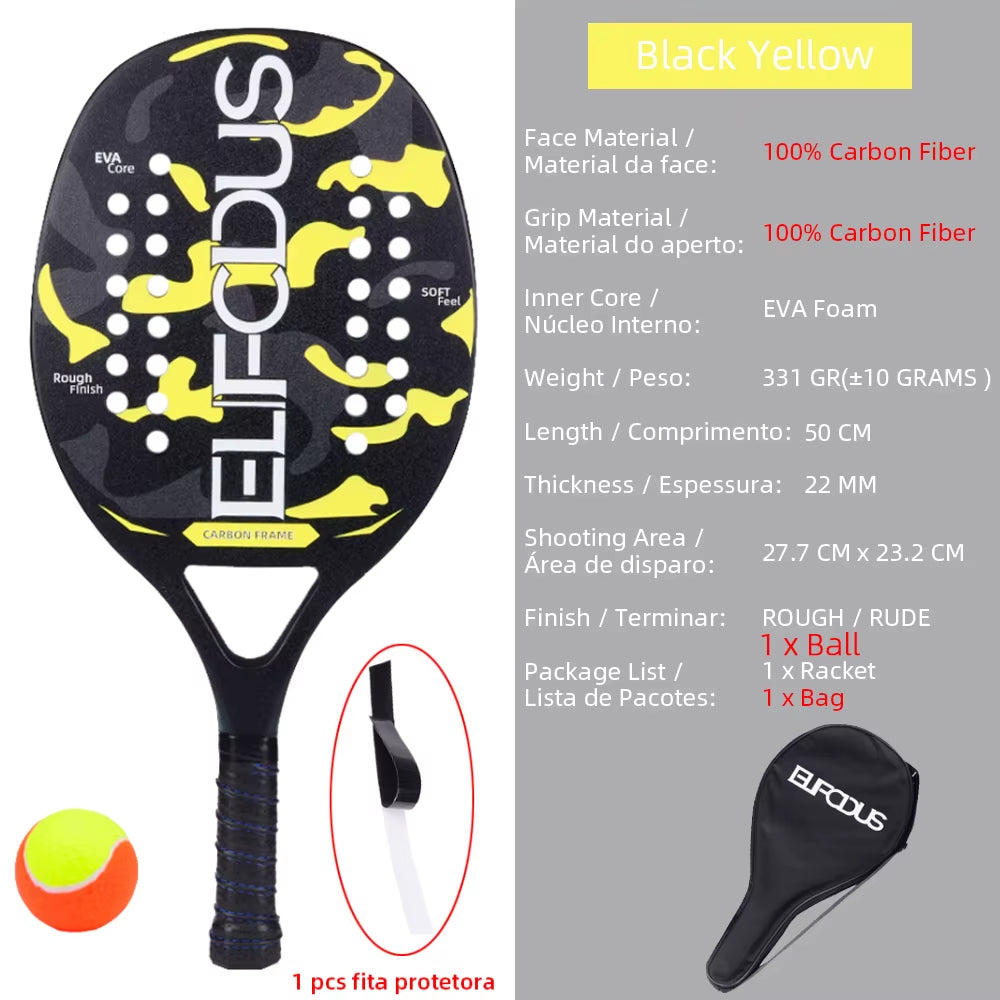 High Quality 3K Carbon Tennis Racket 