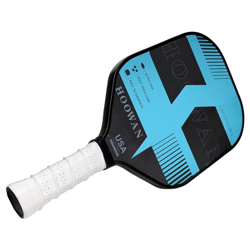 GRAPHORN MAX Pickleball Paddle Set of 2 Pcs Full Carbon Pickeball Rackets, 4 Pcs Outdoor Balls & 1 Case Bag