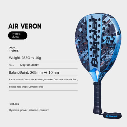 Full Carbon Professional Advanced Series Babaoli Plate Tennis Racket PADEL AIR