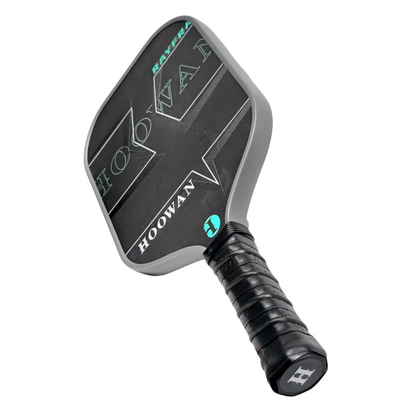 RAYFRA Pickleball Paddle Set of 2 Full Carbon Pickleball Rackets, 4 Outdoor Durable Balls & 1 Portable Paddle Case Bag